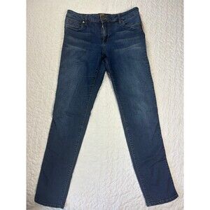 Dianna Skinny Denim Blue Jean Gold Stripe Jeans Women’s Size 10